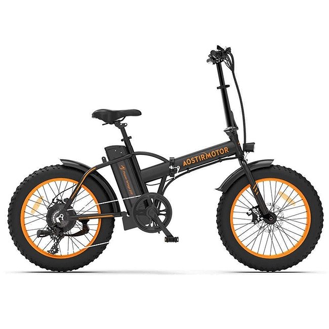 AOSTIRMOTOR A20 36V/13Ah Mini Fat Tire Folding Electric Bike, 20" - SAKSBY.com - Electric Bicycles - SAKSBY.com
