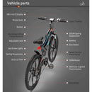 AOSTIRMOTOR S05-1 48V/11.6Ah 500W Electric Mountain Bike, 26'' - SAKSBY.com - Electric Bicycles - SAKSBY.com