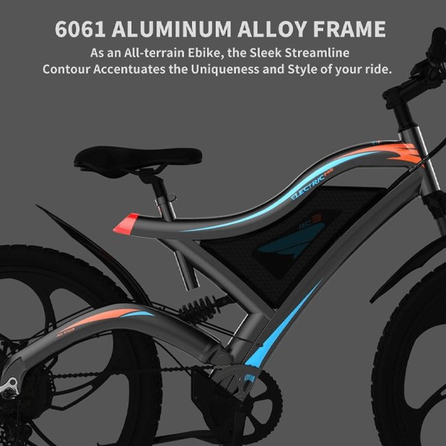 AOSTIRMOTOR S05-1 48V/11.6Ah 500W Electric Mountain Bike, 26'' - SAKSBY.com - Electric Bicycles - SAKSBY.com
