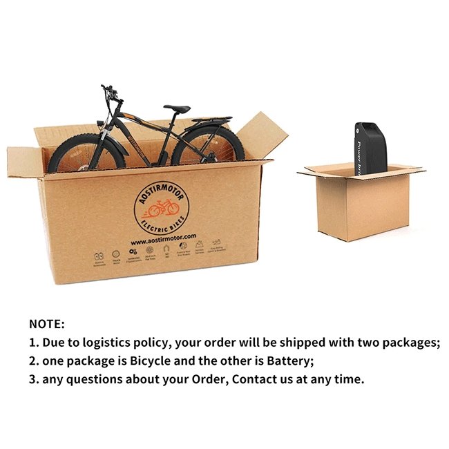 AOSTIRMOTOR S07-B 48V13Ah 750W Fat Tire Electric Mountain Bike, 26'' - SAKSBY.com - Electric Bicycles - SAKSBY.com