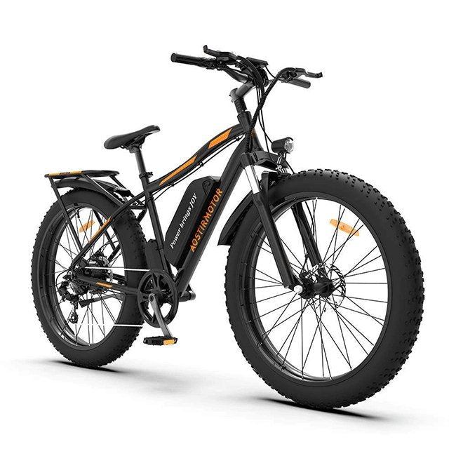 AOSTIRMOTOR S07-B 48V13Ah 750W Fat Tire Electric Mountain Bike, 26'' - SAKSBY.com - Electric Bicycles - SAKSBY.com