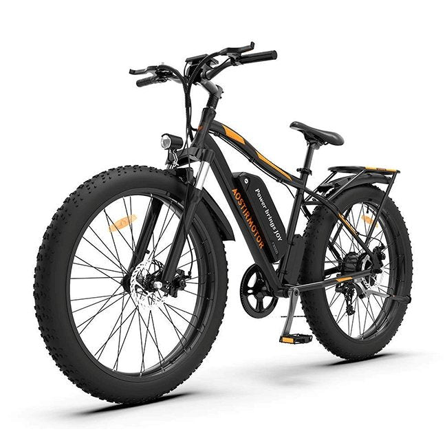 AOSTIRMOTOR S07-B 48V13Ah 750W Fat Tire Electric Mountain Bike, 26'' - SAKSBY.com - Electric Bicycles - SAKSBY.com