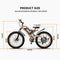 AOSTIRMOTOR S18-1500W 48V15Ah Fat Tire Electric Mountain Bike, 26" - SAKSBY.com - Electric Bicycles - SAKSBY.com
