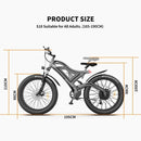 AOSTIRMOTOR S18 48V/15Ah 750W All Terrain Fat Tire Electric Mountain Bike, 26" - SAKSBY.com - Electric Bicycles - SAKSBY.com