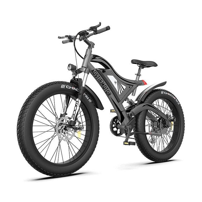 AOSTIRMOTOR S18 48V/15Ah 750W All Terrain Fat Tire Electric Mountain Bike, 26" - SAKSBY.com - Electric Bicycles - SAKSBY.com