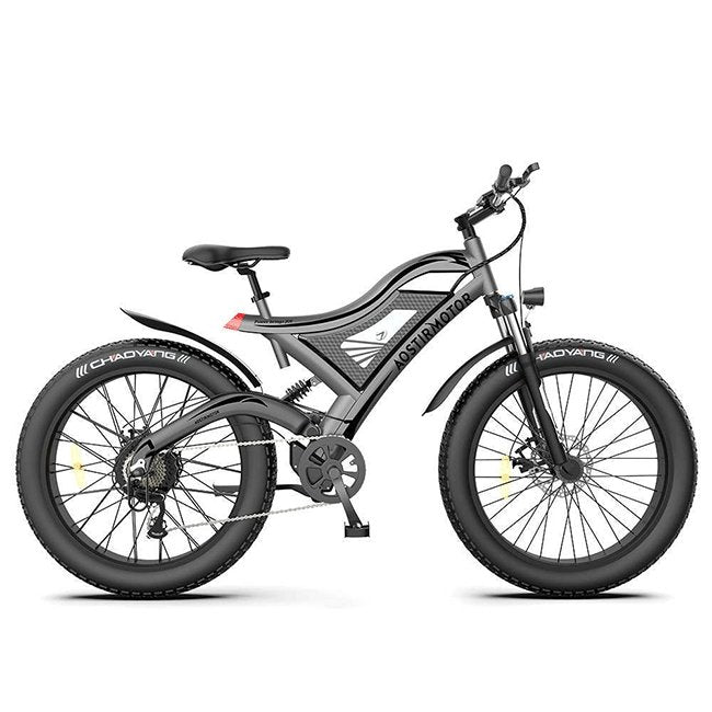 AOSTIRMOTOR S18 48V/15Ah 750W All Terrain Fat Tire Electric Mountain Bike, 26" - SAKSBY.com - Electric Bicycles - SAKSBY.com