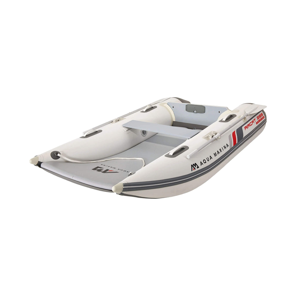 Aqua Marina Aircat 11FT 5-Person High-Speed Inflatable Catamaran With DWF Air Deck [BT-AC335] (SAK10650) - Saksby Wholesale - Horizontal Side View