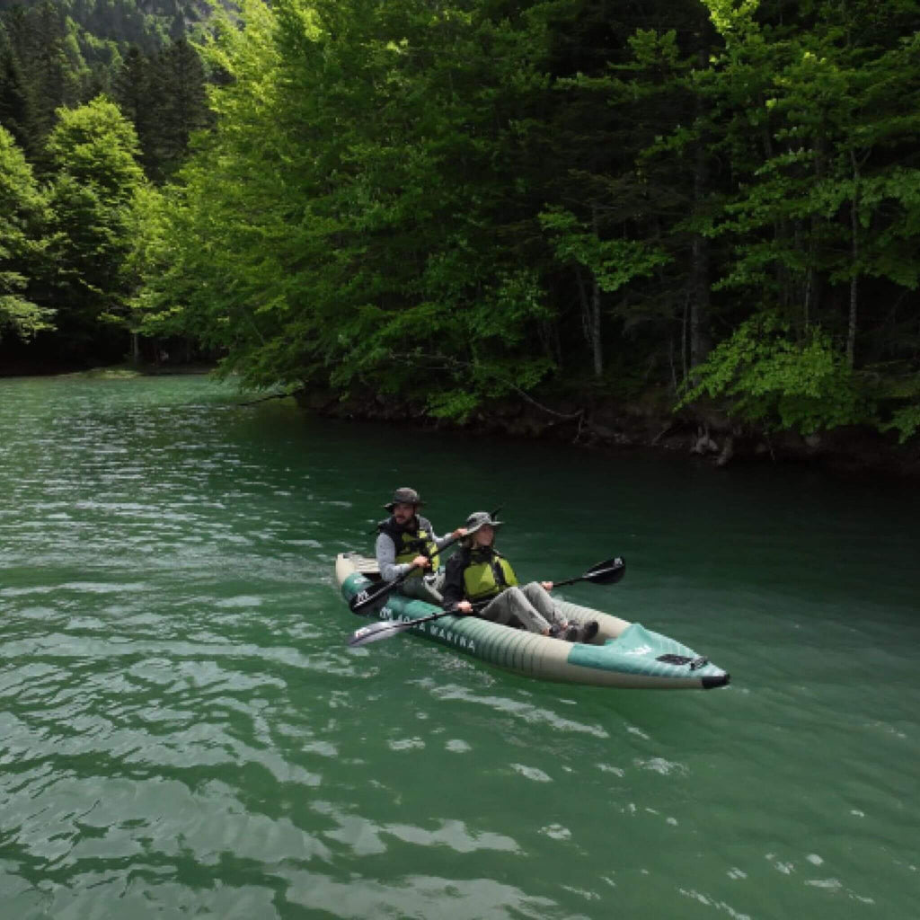 Aqua Marina Caliber 13FT Angling Kayak With Foldable Fishing Seat [Paddle Excluded] [CA-398] (SAK23467) - Saksby Wholesale - 2-Person Paddling Lifestyle Image