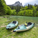 Aqua Marina Caliber 13FT Angling Kayak With Foldable Fishing Seat [Paddle Excluded] [CA-398] (SAK23467) - Saksby Wholesale - Lifestyle Image In The Lake Shore