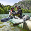 Aqua Marina Caliber 13FT Angling Kayak With Foldable Fishing Seat [Paddle Excluded] [CA-398] (SAK23467) - Saksby Wholesale -Lifestyle Image While Drinking