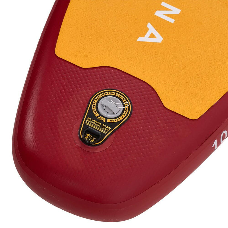 Aqua Marina Fusion BT-23FUP Premium All-Around SUP W/ Durable PVC Rail Layers & Grooved EVA Footpad,  10FT (SAK37195) - Saksby Wholesale - Air Valve