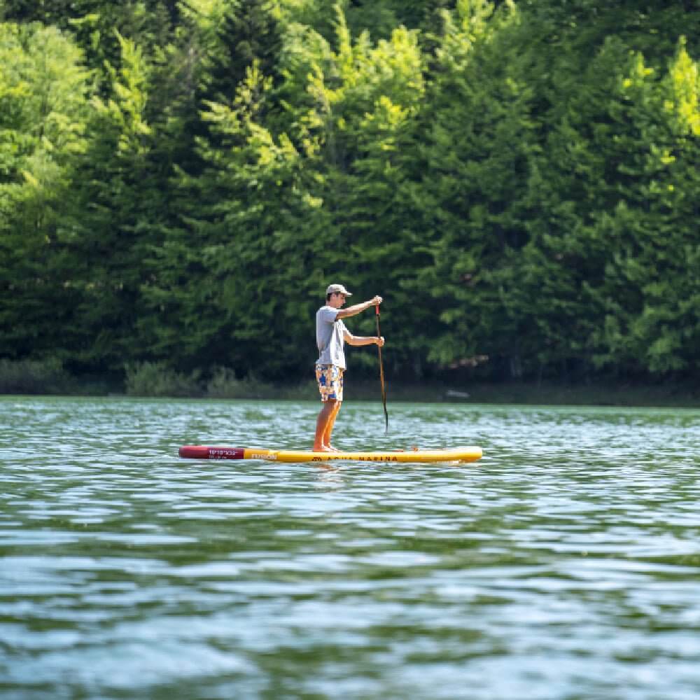 Aqua Marina Fusion BT-23FUP Premium All-Around SUP W/ Durable PVC Rail Layers & Grooved EVA Footpad,  10FT (SAK37195) - Saksby Wholesale - Lifestyle