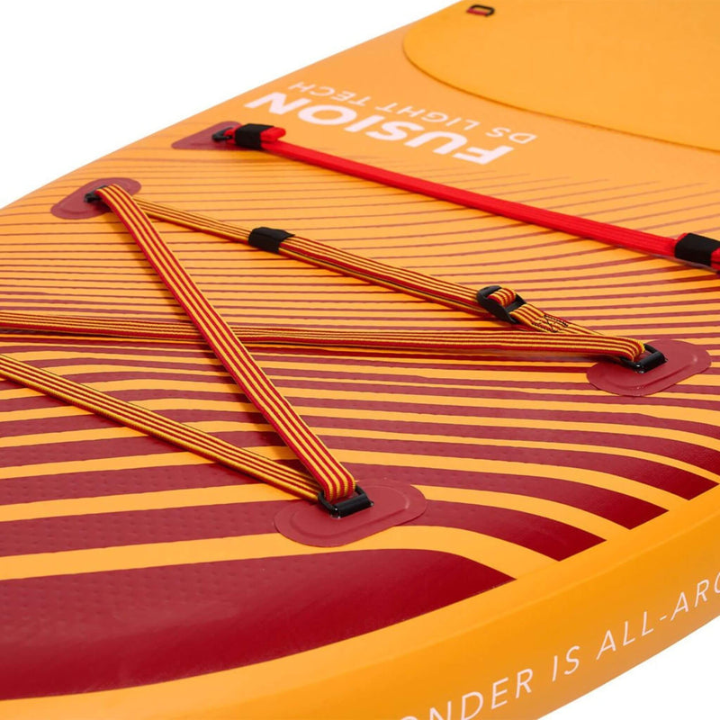 Aqua Marina Fusion BT-23FUP Premium All-Around SUP W/ Durable PVC Rail Layers & Grooved EVA Footpad,  10FT (SAK37195) - Saksby Wholesale - Strap Design Details