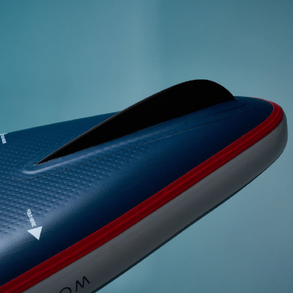 Aqua Marina Hyper 12FT Navy Touring SUP With Hydrodynamic Rail Edges & Adjustable Bungee [BT-23HY02] (SAK23285) - Saksby Wholesale - Back Bottom Fin