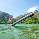 Aqua Marina Hyper 12FT Navy Touring SUP With Hydrodynamic Rail Edges & Adjustable Bungee [BT-23HY02] (SAK23285) - Saksby Wholesale - Lifestyle On Water With Woman
