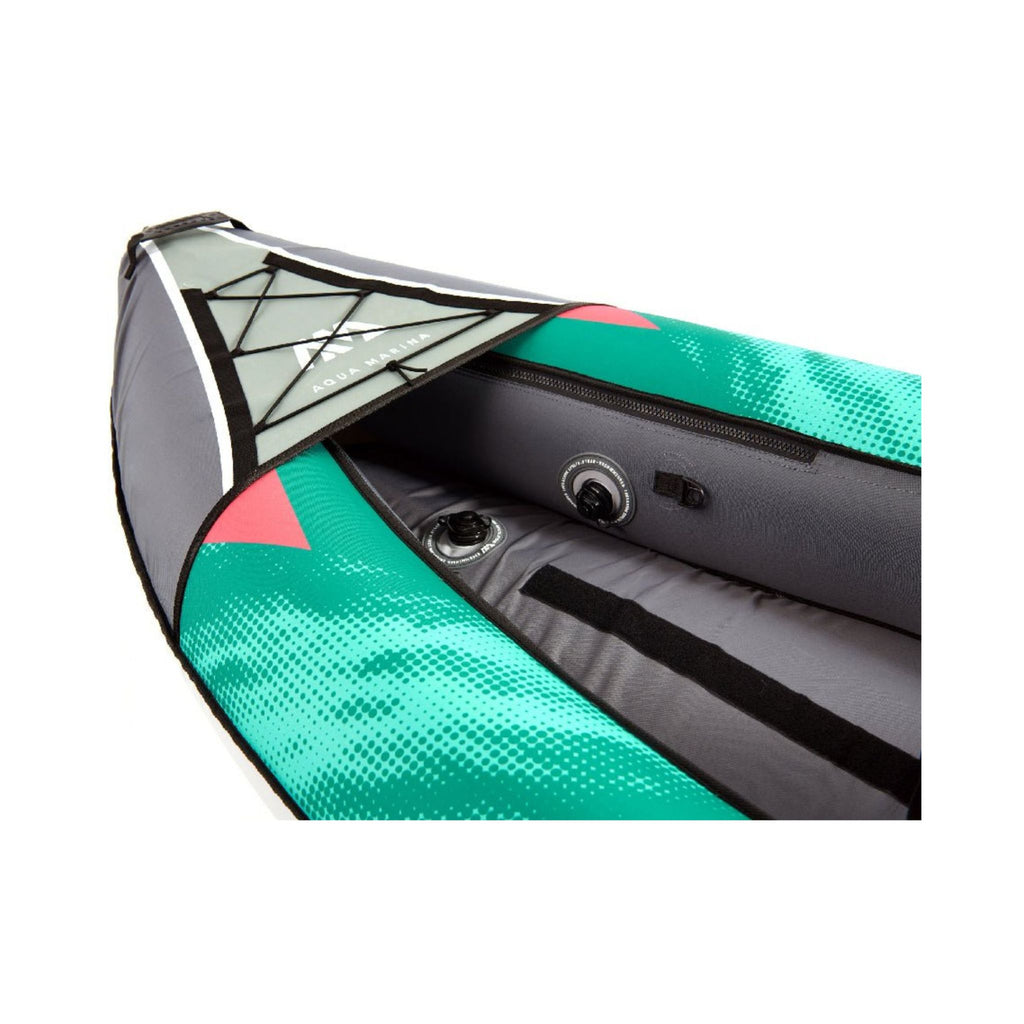 Aqua Marina Laxo 320 2-Person 10FT Recreational Kayak With High-Back Seat And Adjustable Cargo Bungee [LA-320] (SAK01396) - Saksby Wholesale - Front Bungee Storage View
