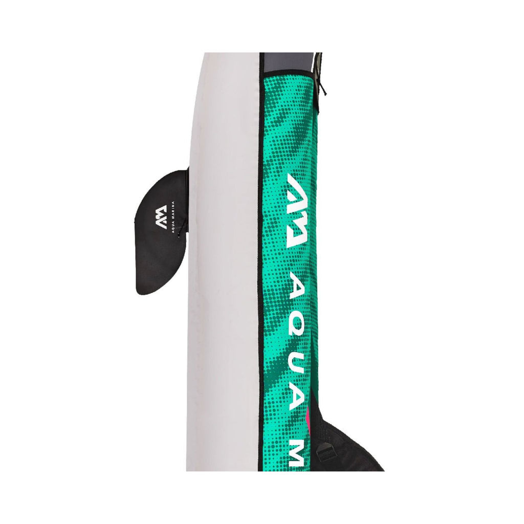 Aqua Marina Laxo 320 2-Person 10FT Recreational Kayak With High-Back Seat And Adjustable Cargo Bungee [LA-320] (SAK01396) - Saksby Wholesale - Zoom Skeg and Side View