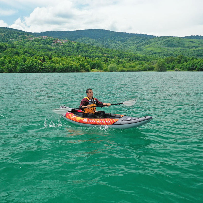 AQUA MARINA MEMBA 330 1-Person Ultra Stiff Touring Kayak With Double Wall Fabric Floor, 10FT (SAK56789) - SAKSBY.com - Kayak - SAKSBY.com