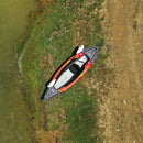 Aqua Marina Memba 330 10FT 1-Person Ultra Stiff Touring Kayak With Double Wall Fabric Floor [ME-330] (SAK56789) - Saksby Wholesale - Lifestyle Image In Top View