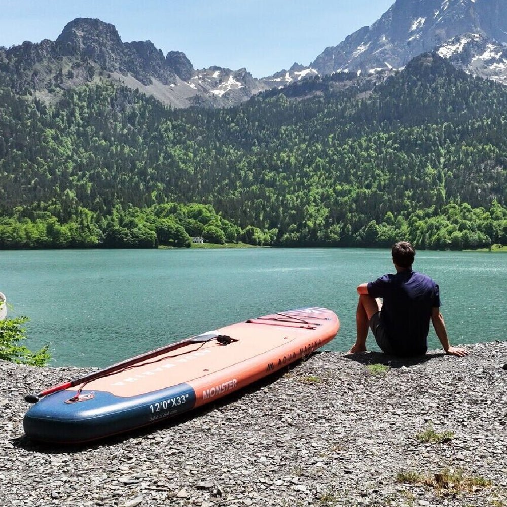 AQUA MARINA MONSTER BT-23MOP All Around ISUP Sky Glider With Swift Attach Center Fin, 12FT (SAK56240) - SAKSBY.com - Kayak - SAKSBY.com