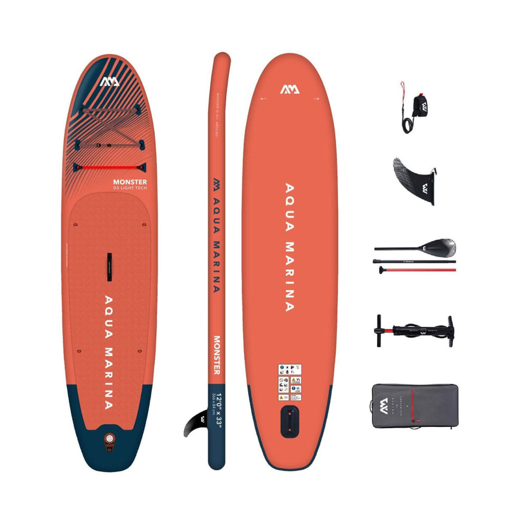 Aqua Marina Monster 12FT All-Around ISUP Sky Glider With Swift Attach Center Fin [BT-23MOP] (SAK56240) - Saksby Wholesale - Accessories