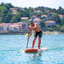 Aqua Marina Monster 12FT All-Around ISUP Sky Glider With Swift Attach Center Fin [BT-23MOP] (SAK56240) - Saksby Wholesale - Lifestyle With Man Paddling Front VIew