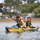Aqua Marina Tomahawk AIR-K 440 14FT 2-Person High-Pressure Speed Inflatable Kayak [Paddle Excluded] [AIR-K440] (SAK31482) - Saksby Wholesale - Lifestyle Image of 2-Person Kayaking