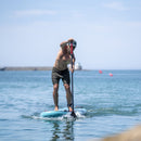 Aqua Marina Vapor 10FT All-Around SUP W/ Sand Ripple Grooved EVA Footpad [BT-23VAP] (SAK60532) - Saksby Wholesale - Man Stand Up Paddling Lifestyle View