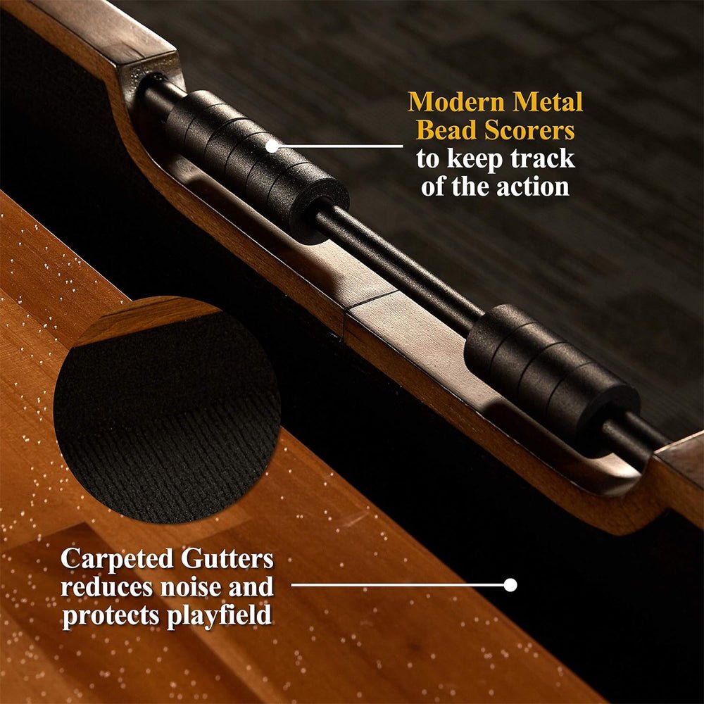 BARRINGTON Urban Shuffleboard Table Collection With Pucks For Family Game Rooms (91753286) - SAKSBY.com - Poker & Game Tables - SAKSBY.com