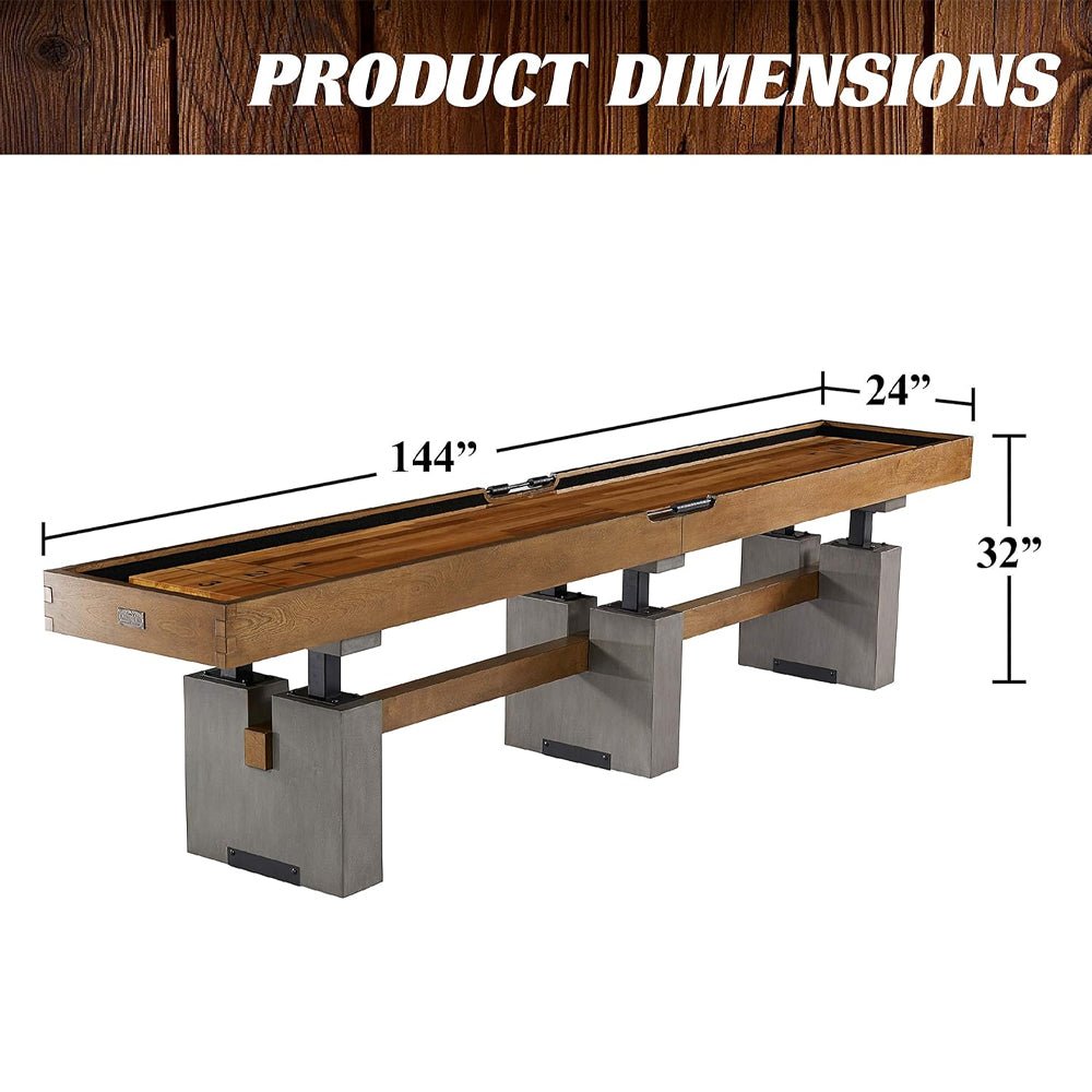 BARRINGTON Urban Shuffleboard Table Collection With Pucks For Family Game Rooms (91753286) - SAKSBY.com - Poker & Game Tables - SAKSBY.com