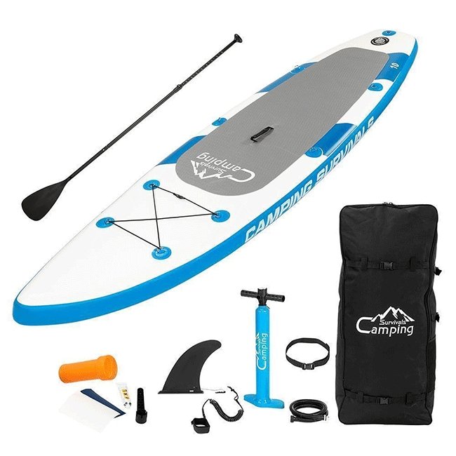CAMPING SURVIVALS Blow Up SUP Surfboard W/ Complete Kit, 10/11FT - SAKSBY.com - Stand Up Paddle Boards - SAKSBY.com