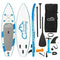 CAMPING SURVIVALS Blow Up SUP Surfboard W/ Complete Kit, 10/11FT - SAKSBY.com - Stand Up Paddle Boards - SAKSBY.com