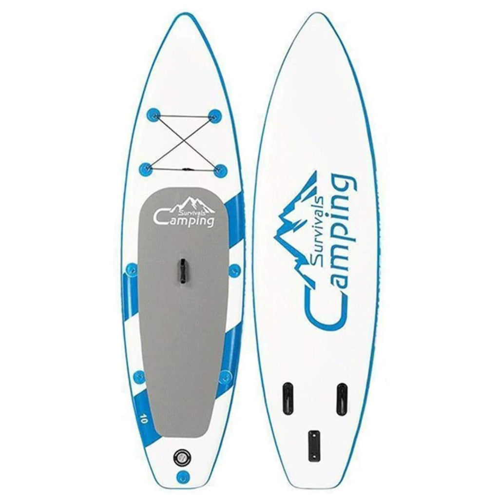 Camping Survivals Premium Blow Up SUP Surfboard W/ Complete Kit, 10/11FT (SAK98615) - Saksby Wholesale - Front and Back Design