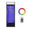 Heavy Duty Industrial Glass Door Beverage Merchandiser Refrigerator Cooler, 11 Cu.Ft (SAK04571) - Saksby Wholesale - Front View With Remote