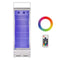 Heavy Duty Industrial Glass Door Beverage Merchandiser Refrigerator Cooler, 11 Cu.Ft (SAK04571) - Saksby Wholesale - White Front View Wth Remote