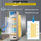Commercial 11 Cu.Ft Merchandiser Refrigerator Beverage Cooler Fridge, 76.8'' (93625140) - Demonstration View