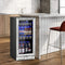 Costway 15'' Tall Built-In Freestanding Beverage Cooler Refrigerator, 100 Cans (SAK77654) - Saksby Wholesale - Personal Use Lifestyle