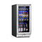Costway 15'' Tall Built-In Freestanding Beverage Cooler Refrigerator, 100 Cans (SAK77654) - Saksby Wholesale - Side View