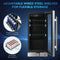 Costway 15" Tall Built-In Freestanding Beverage Cooler Refrigerator, 100 Cans (SAK77654) - Saksby Wholesale - Steel Storage