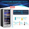 Costway 15'' Tall Built-In Freestanding Beverage Cooler Refrigerator, 100 Cans (SAK77654) - Saksby Wholesale - Temperature Details