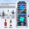 Costway Premium Freestanding Dual Zone Wine Cooler Fridge Cabinet, 43 BTLS (SAK88652) - Saksby Wholesale - Temperature Control System