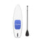 Crystal Kayak Premium 1-Person Outdoor Clear Transparent SUP With Paddle, 11FT (SAK37248) - Saksby Wholesale - White Background