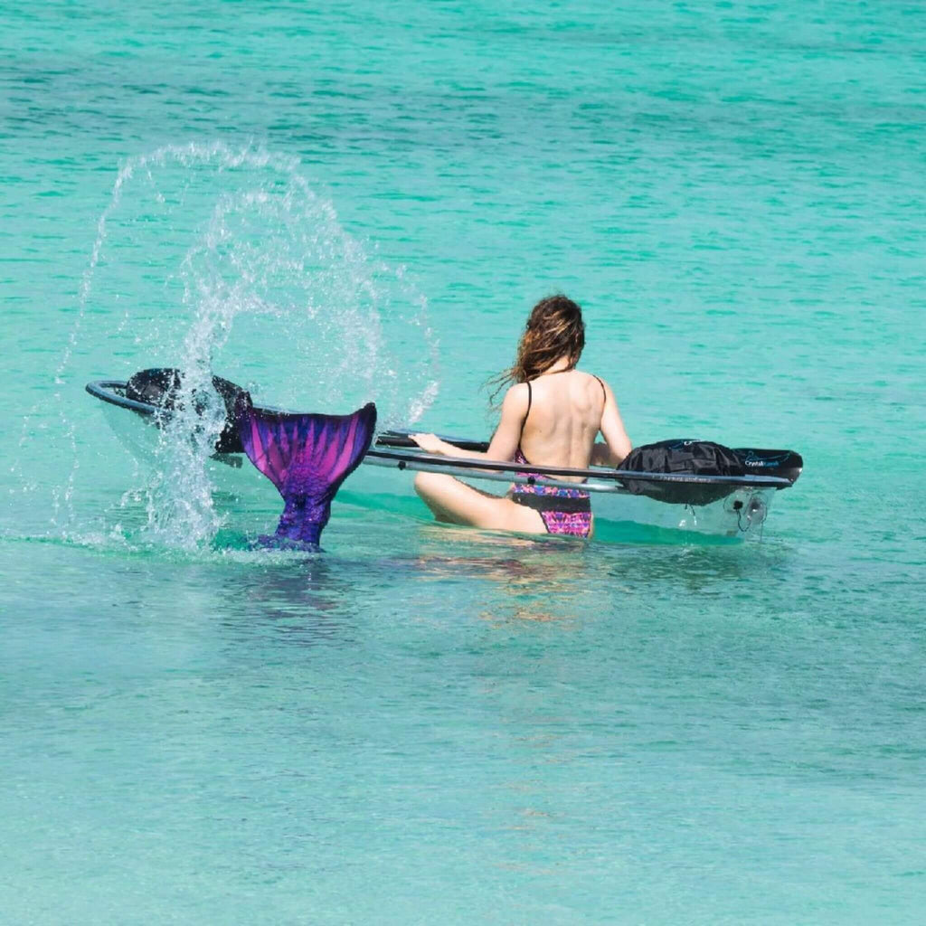 Crystal Kayak Premium 2-Person Outdoor Clear Bottom Explorer Kayak With Paddles, 11FT (SAK59460) - Saksby Wholesale - Paddling Experience
