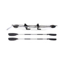 Crystal Kayak Premium 2-Person Outdoor Clear Bottom Explorer Kayak With Paddles, 11FT (SAK59460) - Saksby Wholesale - White Background