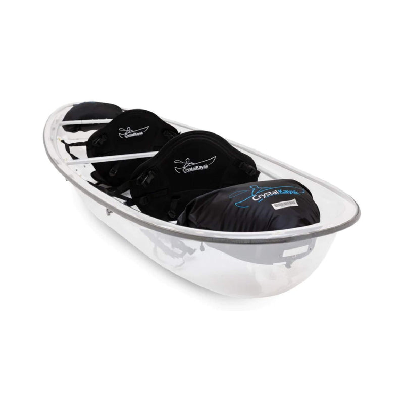Crystal Kayak Premium 2-Person Outdoor Clear Bottom Explorer Kayak With Paddles, 11FT (SAK59460) - Saksby Wholesale - With Accessories