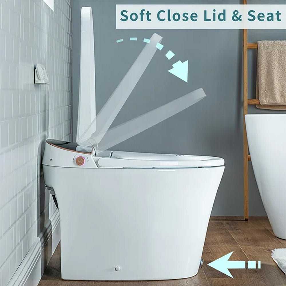 CTDV Premium Smart Tankless Bidet Toilet W/ Adjustable Heated Seat, Water & Air Dryer (96174253) - SAKSBY.com - Toilets - SAKSBY.com