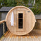 DUNDALK LEISURECRAFT 84" 4-Person Canadian Timber Harmony With Solid Wood Benches, CTC22W (96842531) - SAKSBY.com - Barrel Saunas - SAKSBY.com