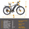 DWMEIGI HELIOS 26" 48V/13AH 750W Fat Tire Electric Bike, 280LBS - SAKSBY.com - Electric Bicycles - SAKSBY.com