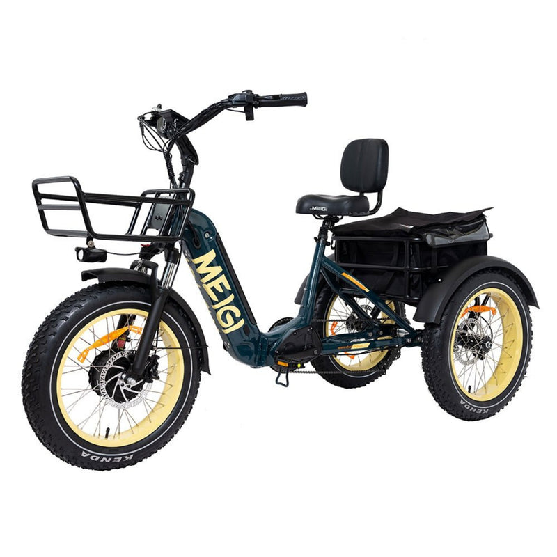 DWMEIGI MG2301 SILVERADO 20" 48V/14AH 750W Foldable Fat Tire Electric Trike, 330LBS Side View