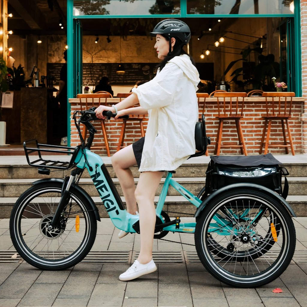 DWMEIGI MG2301 SILVERADO 24" 48V/13AH 500W Folding Electric Tricycle, 330LBS (96815362) - SAKSBY.com -Demonstration View
